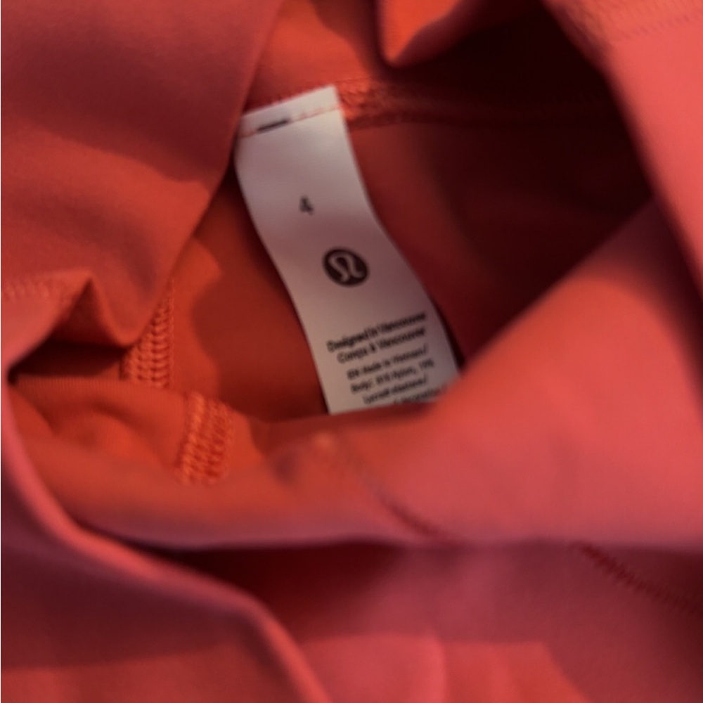 lululemon athletica Coral/Salmon Leggings (Size 4)